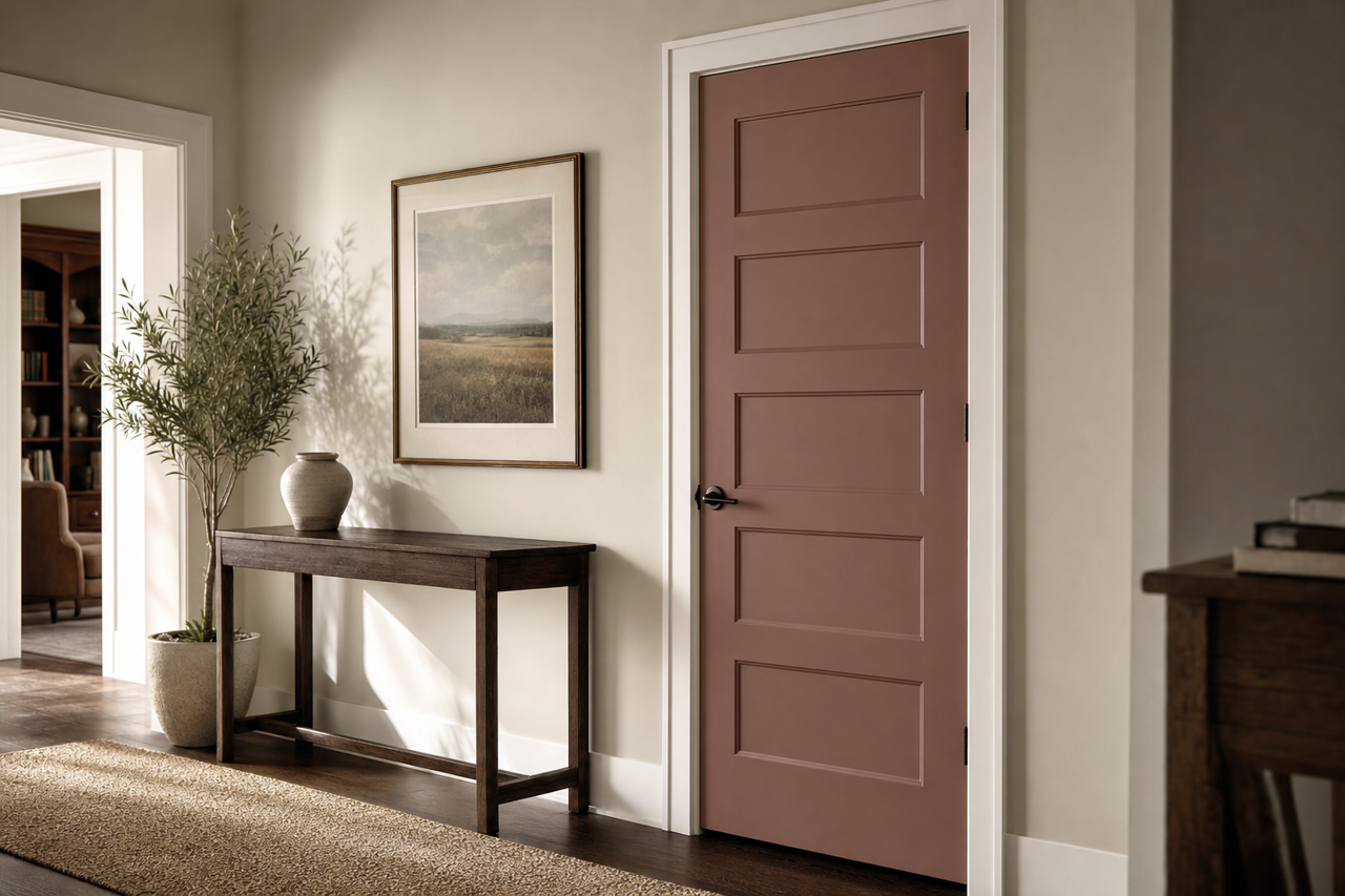 Western Clay by Valspar on interior-doors