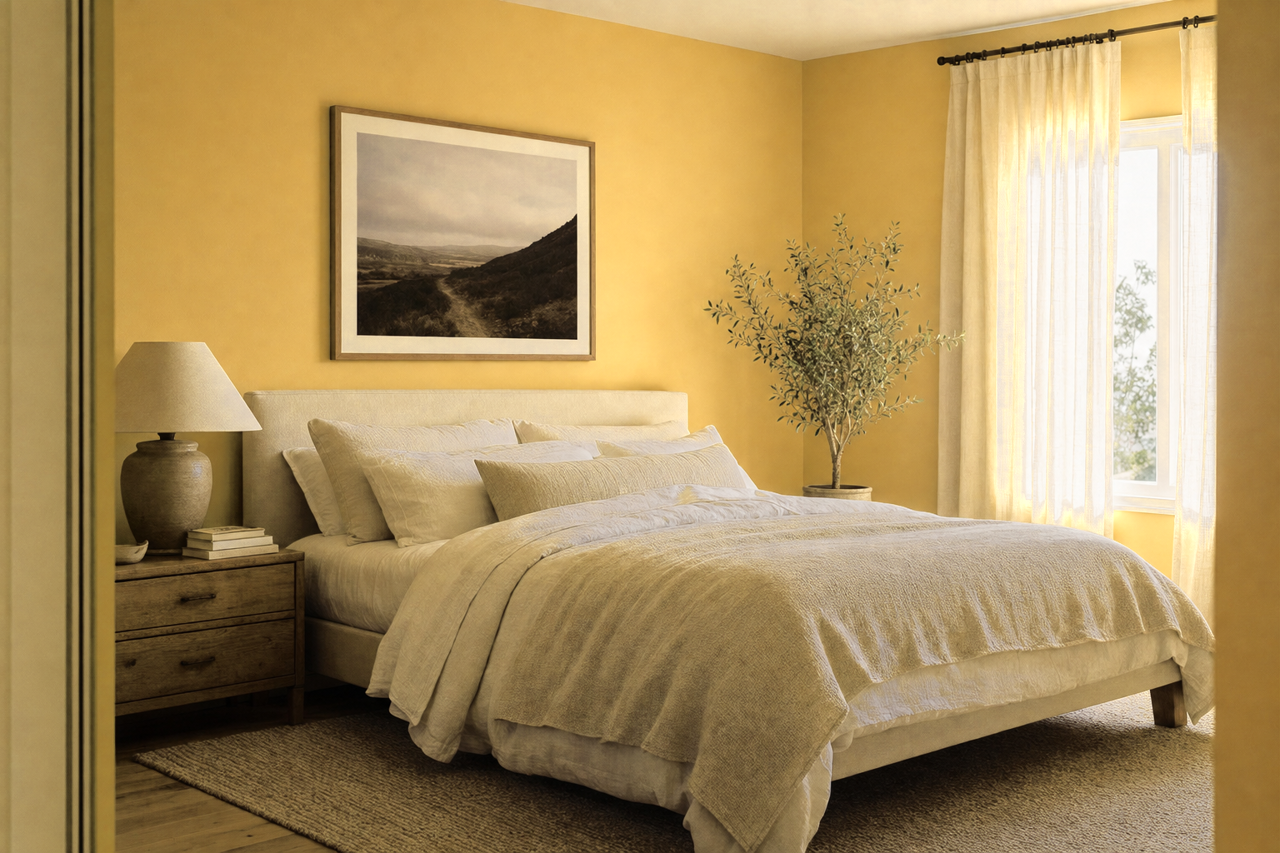 Gold Leaf by Benjamin Moore on interiors
