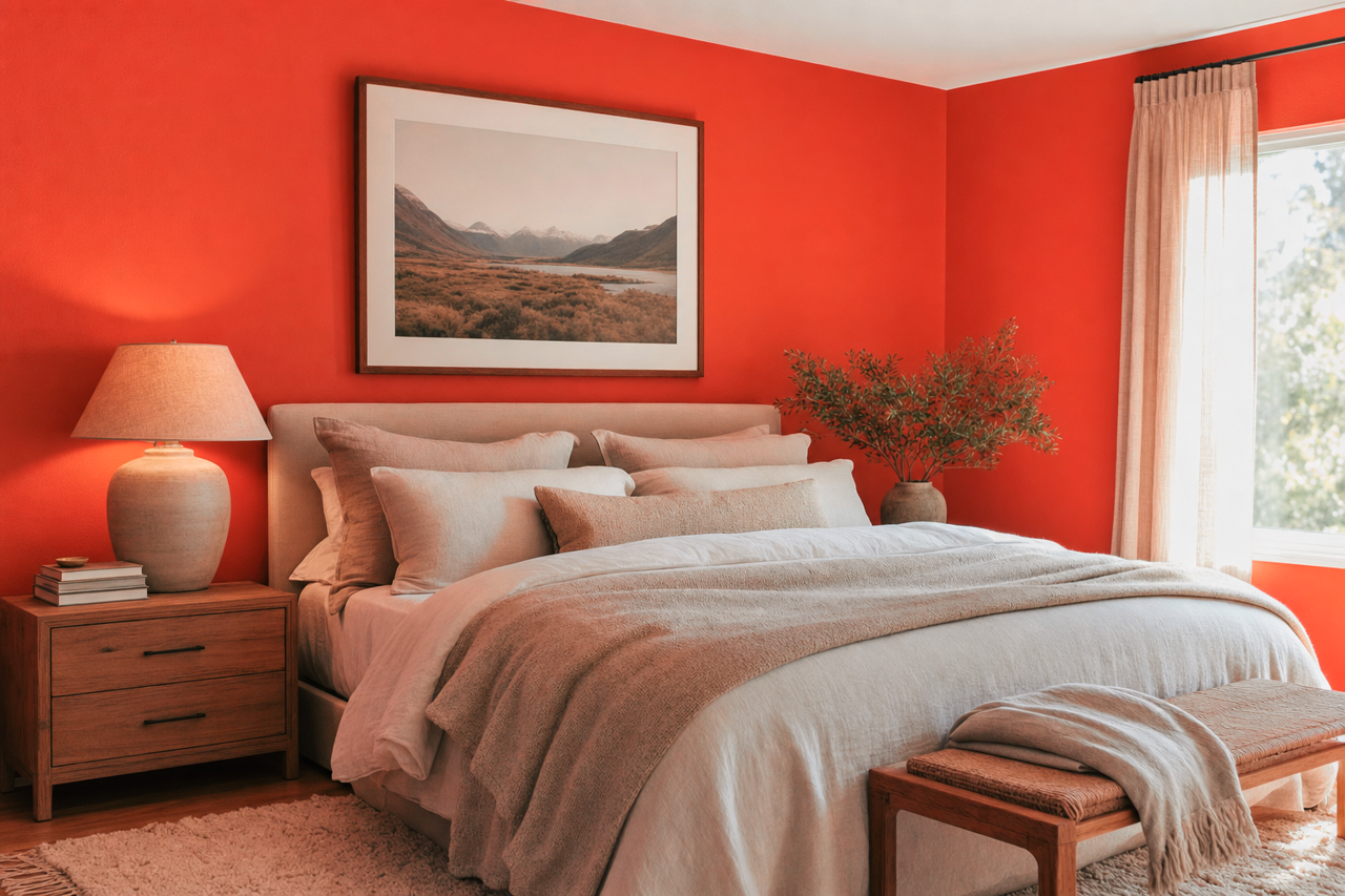 Warm by Benjamin Moore on interiors