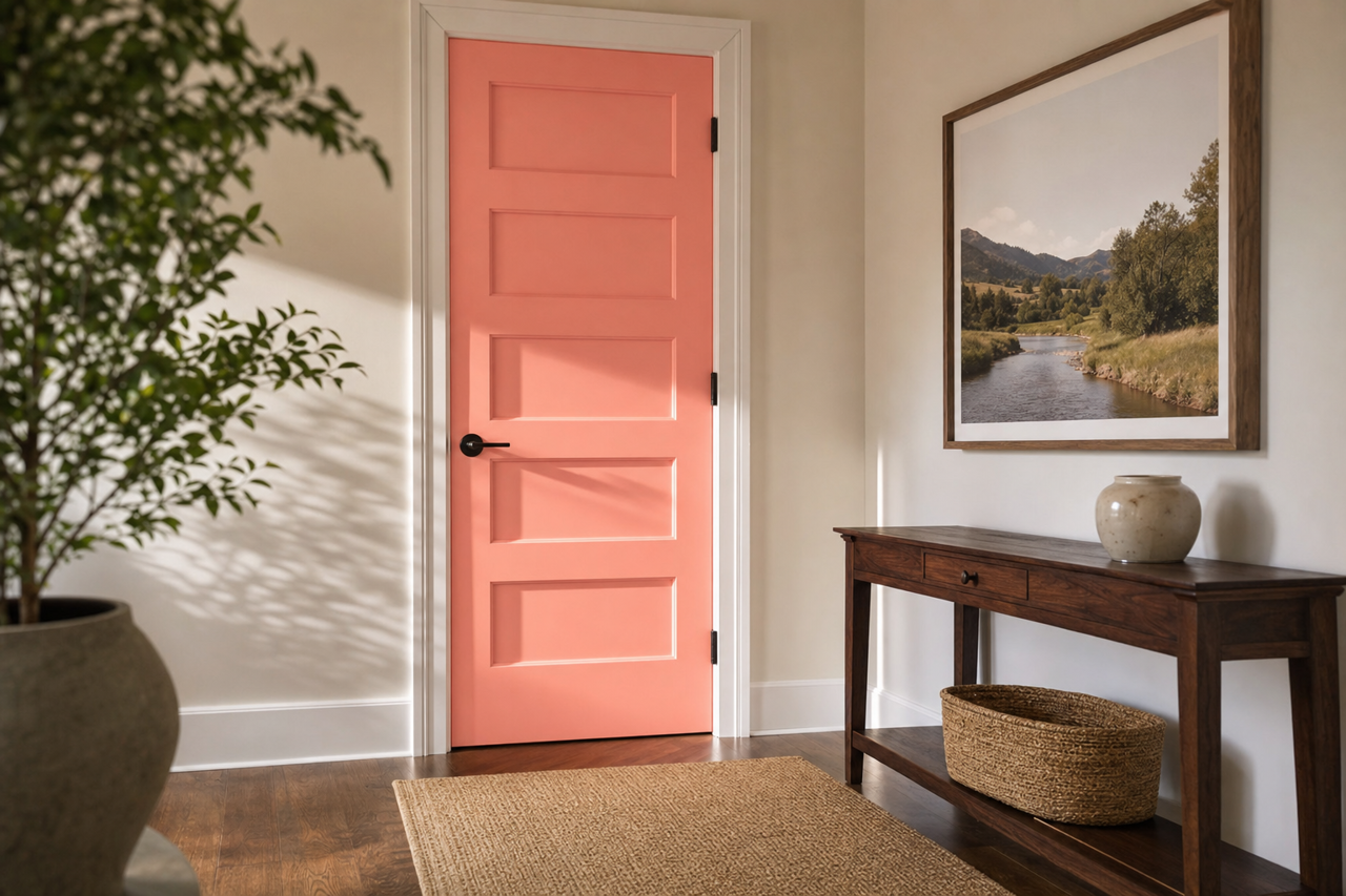 Dawn by Benjamin Moore on interior-doors
