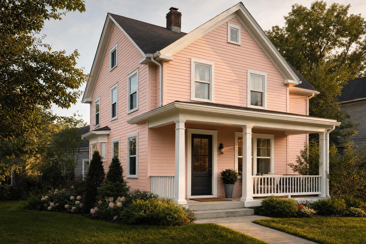 Rose by Benjamin Moore on exterior
