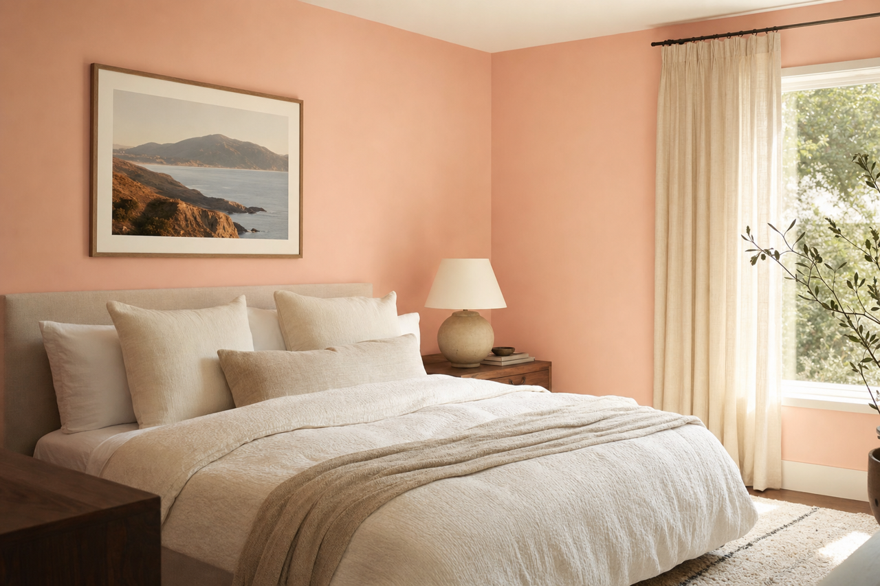Rose by Benjamin Moore on interiors