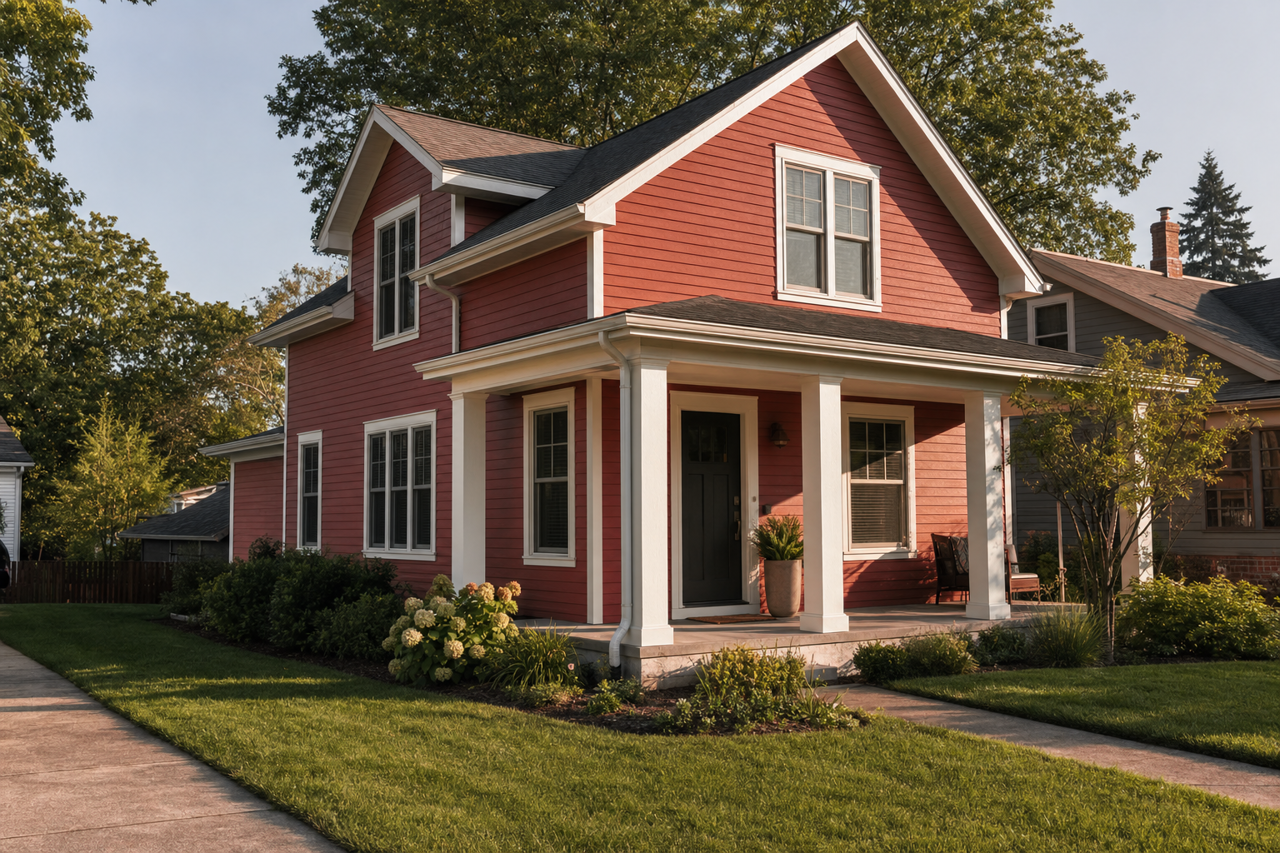 Rare Sienna by Valspar on exterior