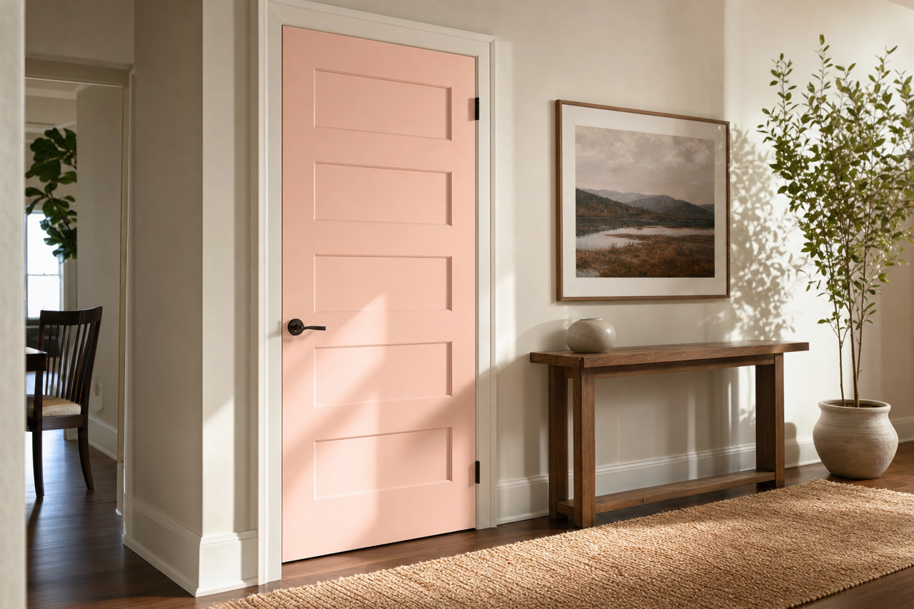 Frosty by Benjamin Moore on interior-doors