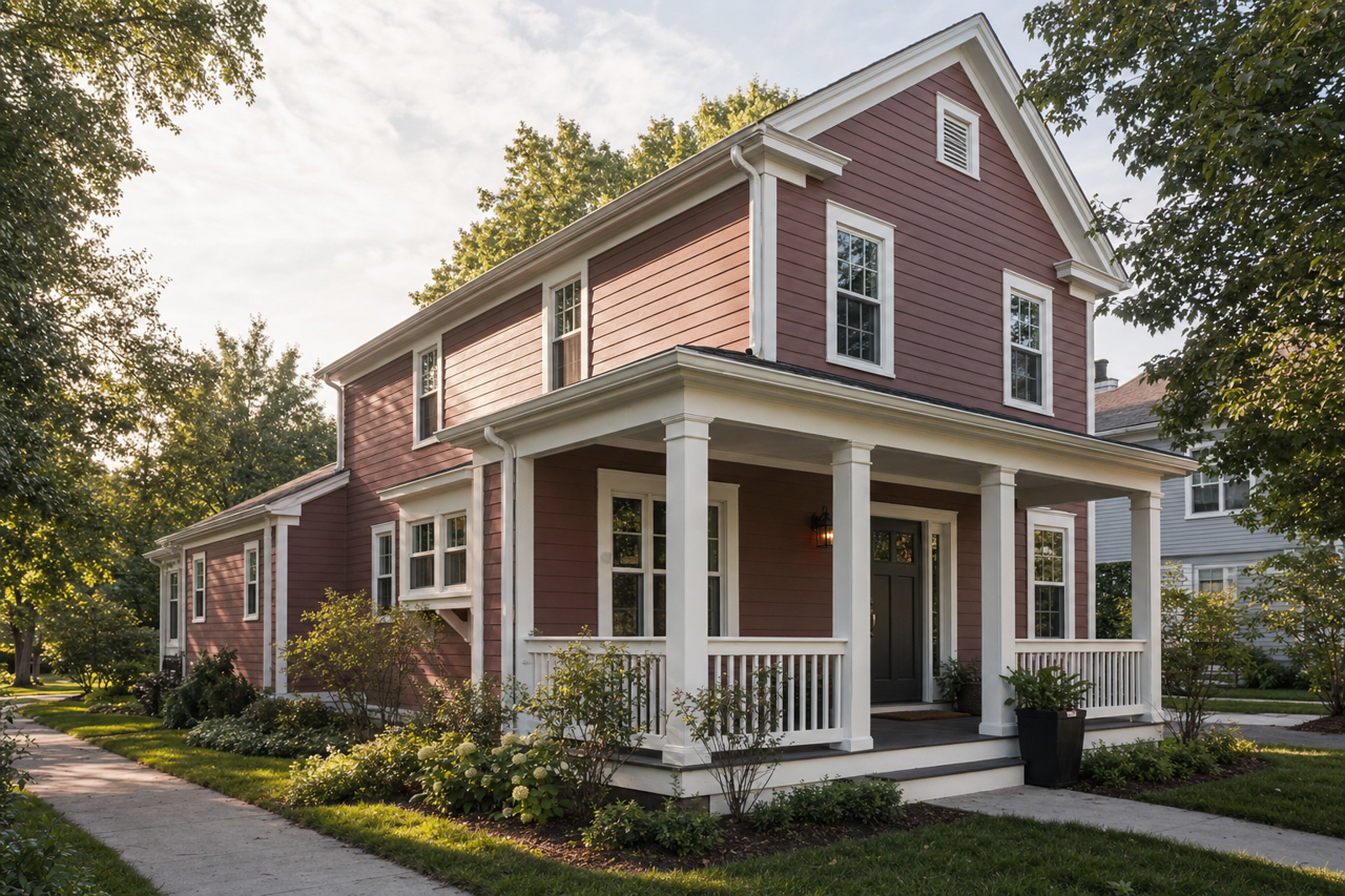Berry Butter by Valspar on exterior