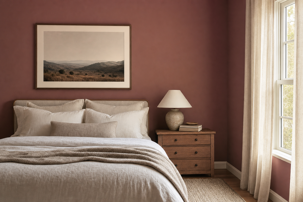 Berry Butter by Valspar on interiors