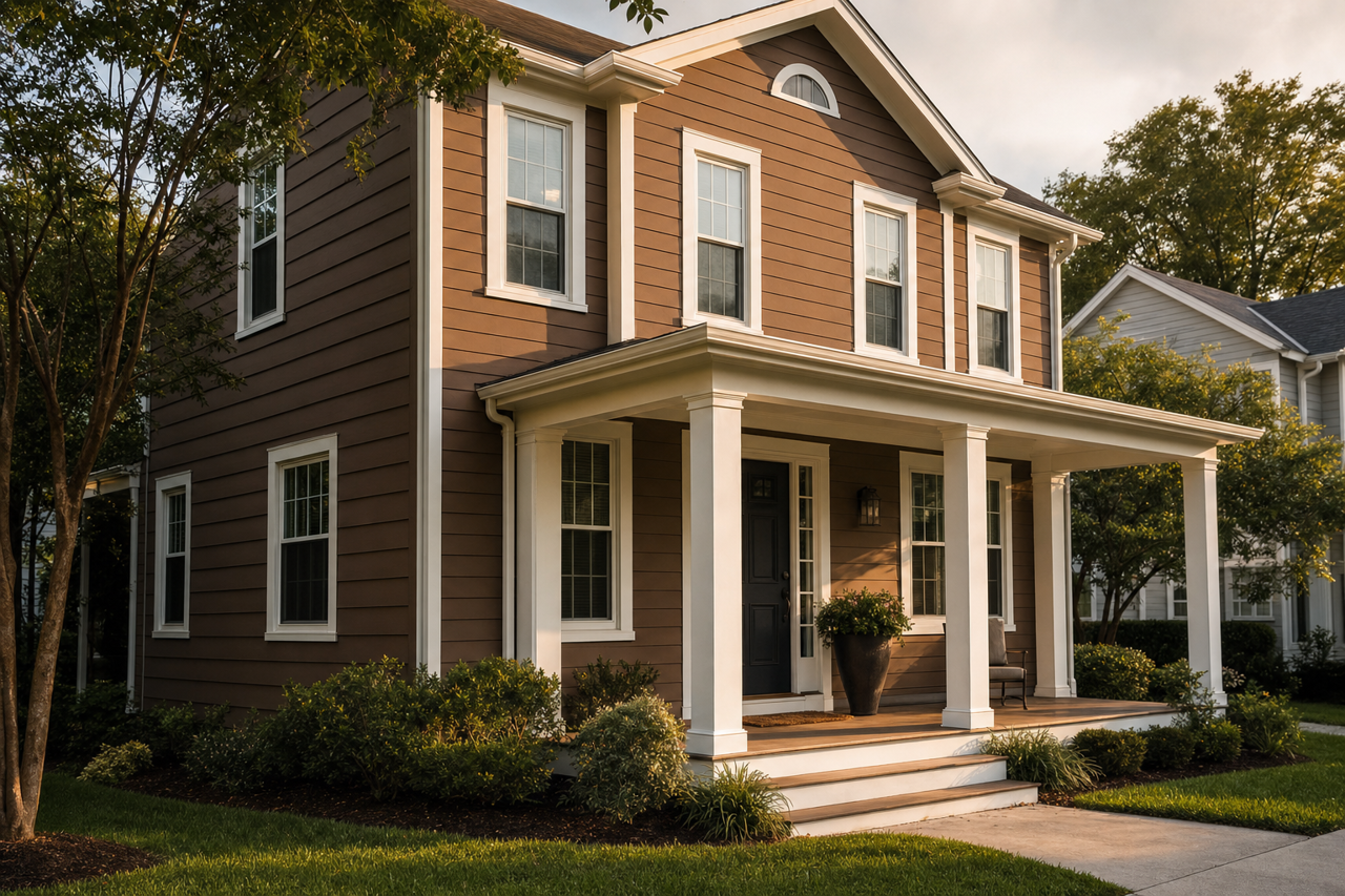 Cabin Plank by Valspar on exterior