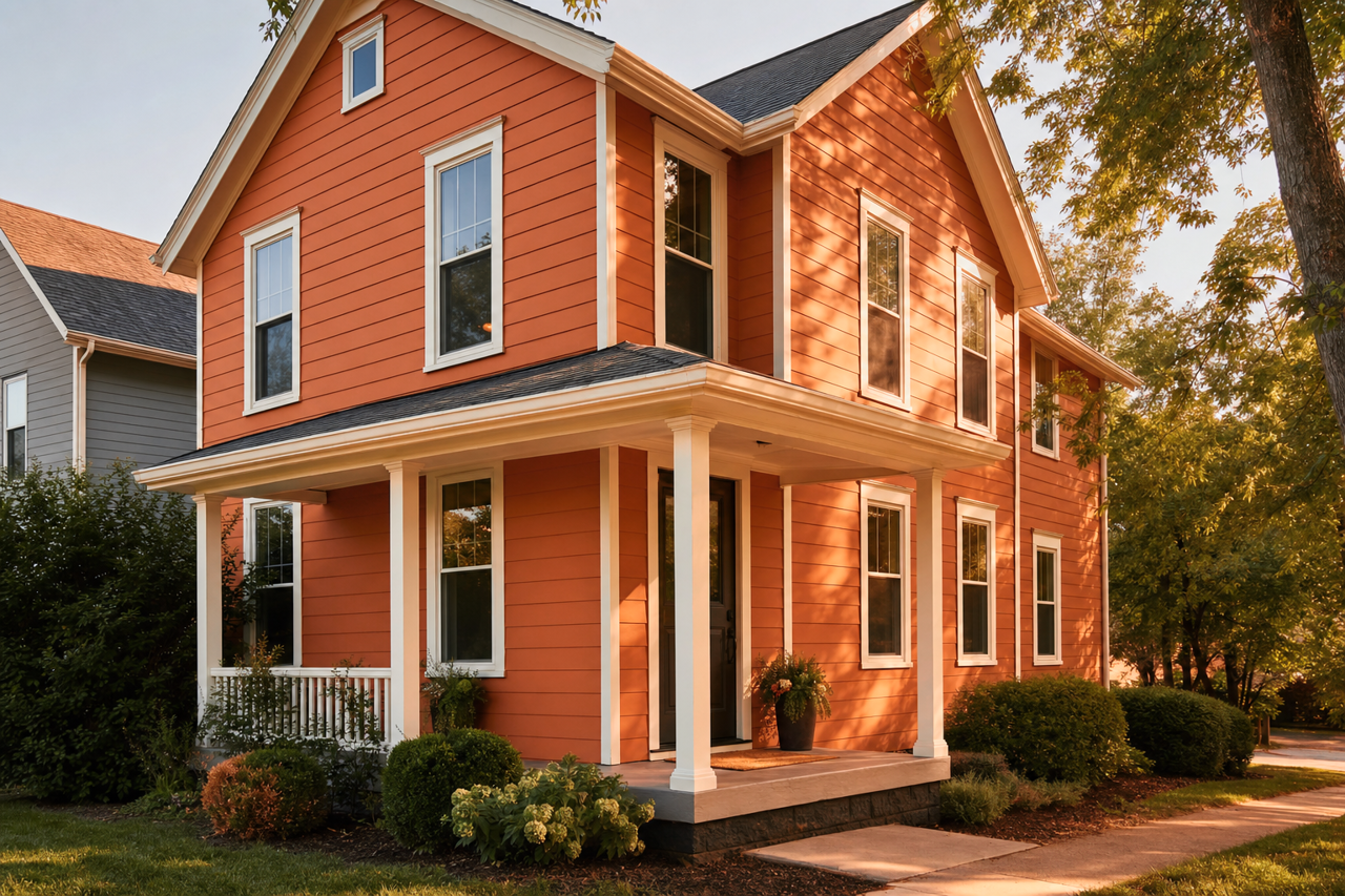 Dark Palomino by Valspar on exterior