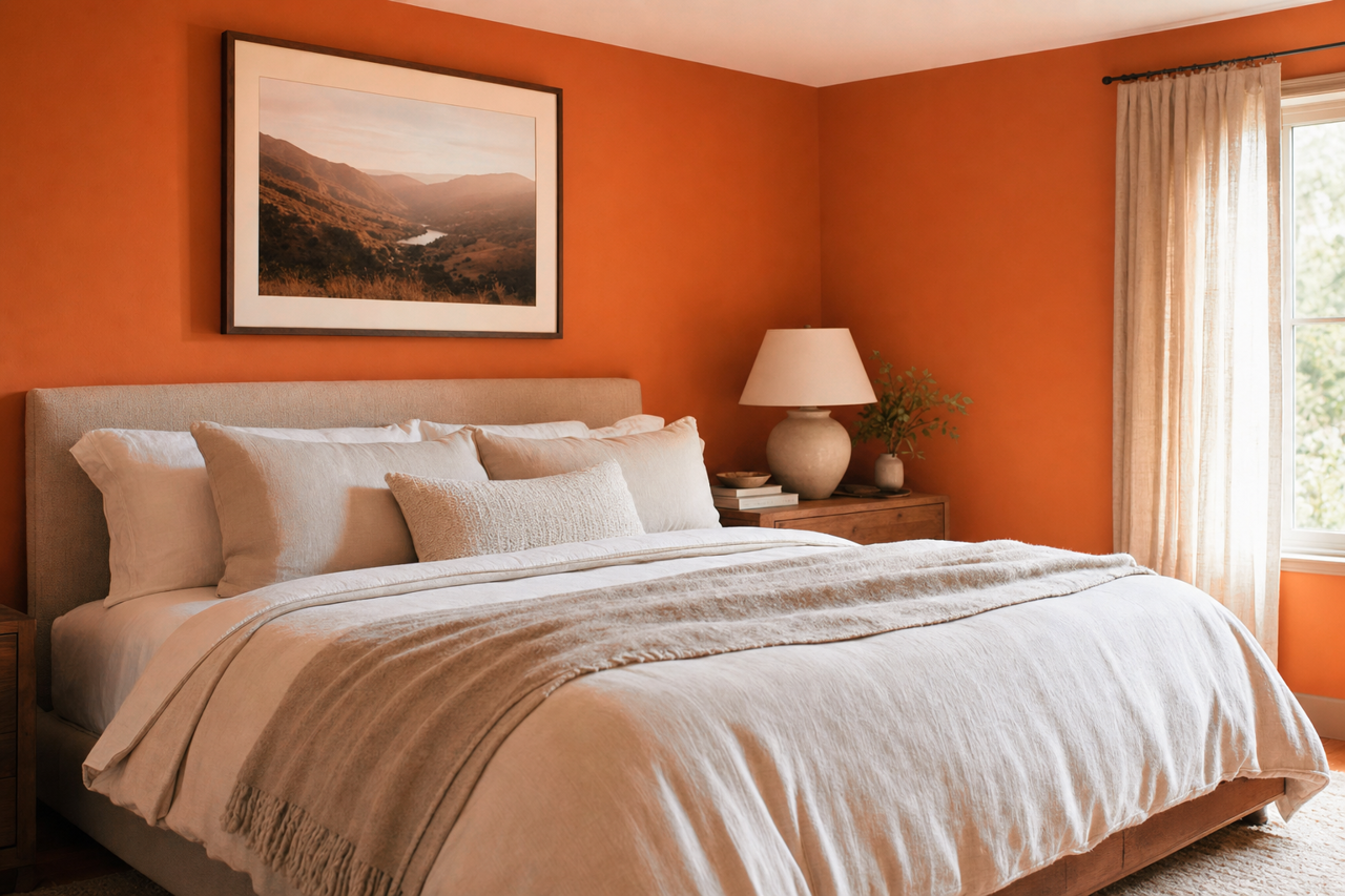 Dark Palomino by Valspar on interiors