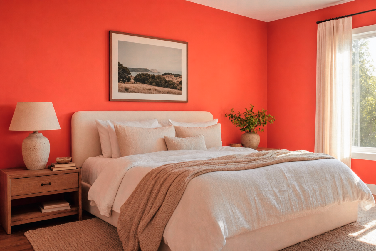 Hot by Benjamin Moore on interiors