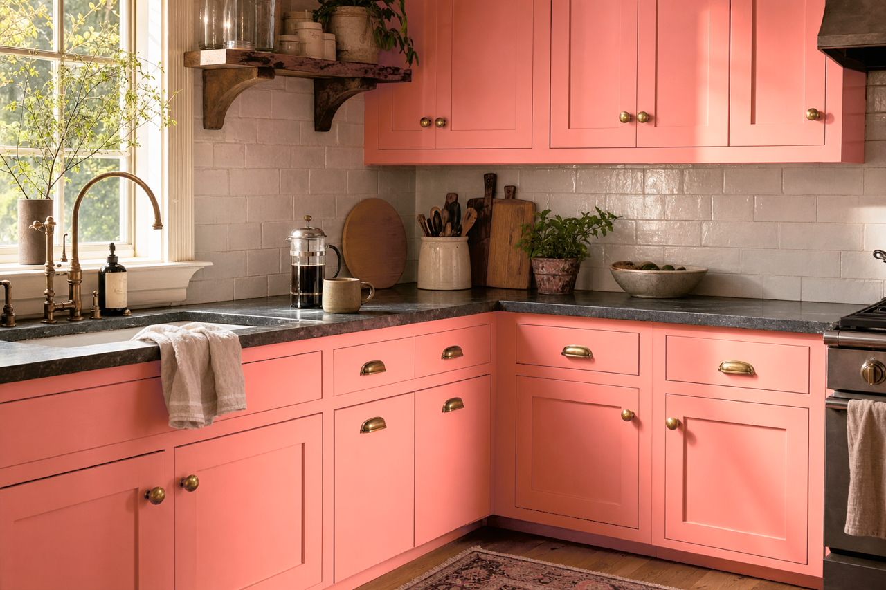 Old by Benjamin Moore on cabinets