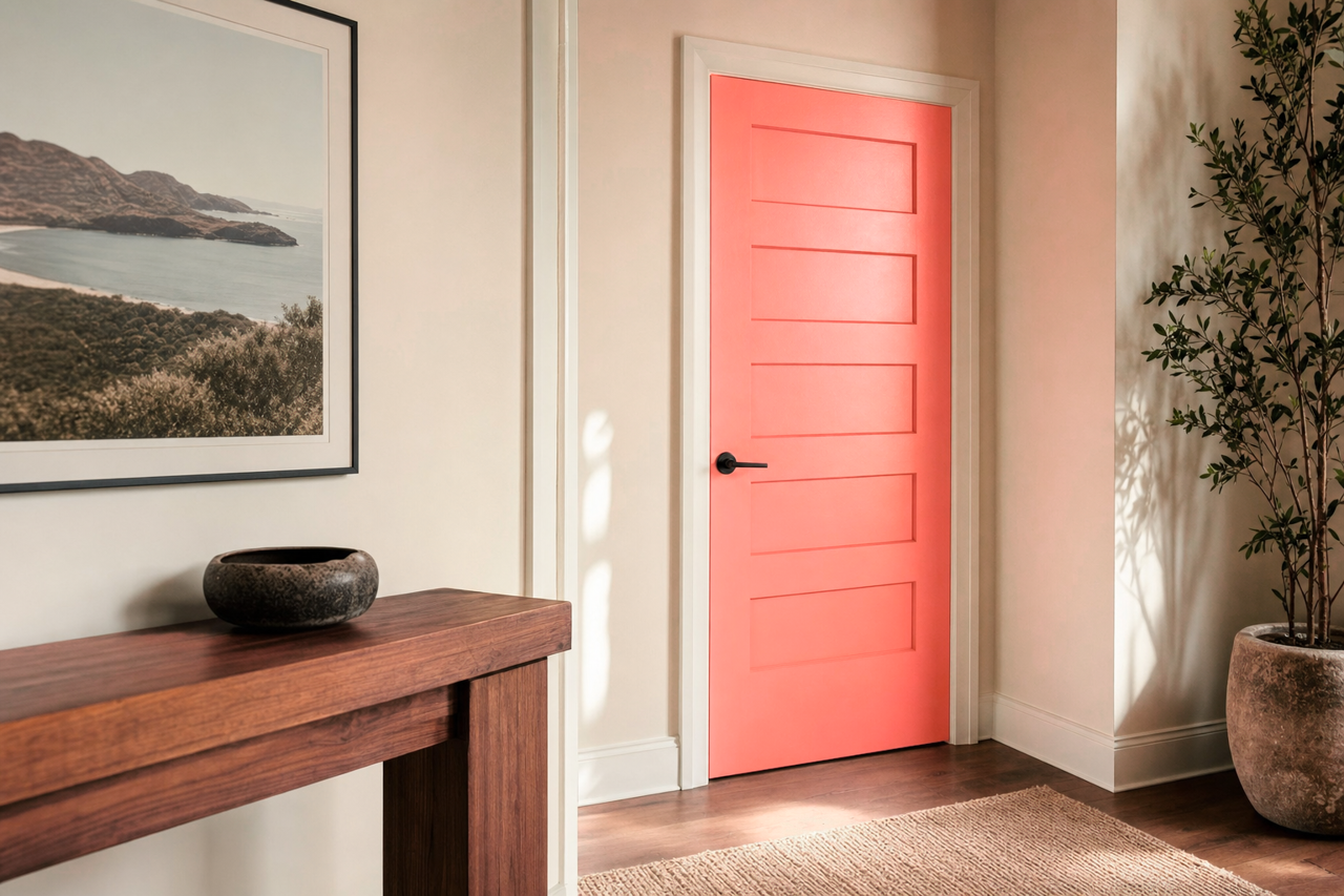 Old by Benjamin Moore on interior-doors
