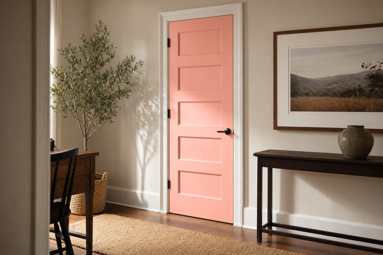 Mixed by Benjamin Moore on interior-doors