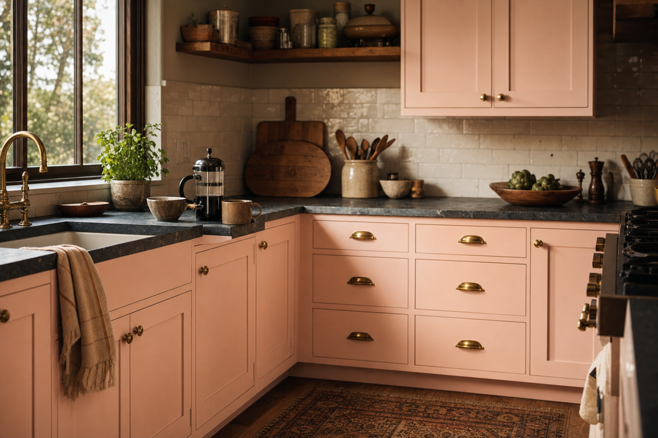 Light by Benjamin Moore on cabinets