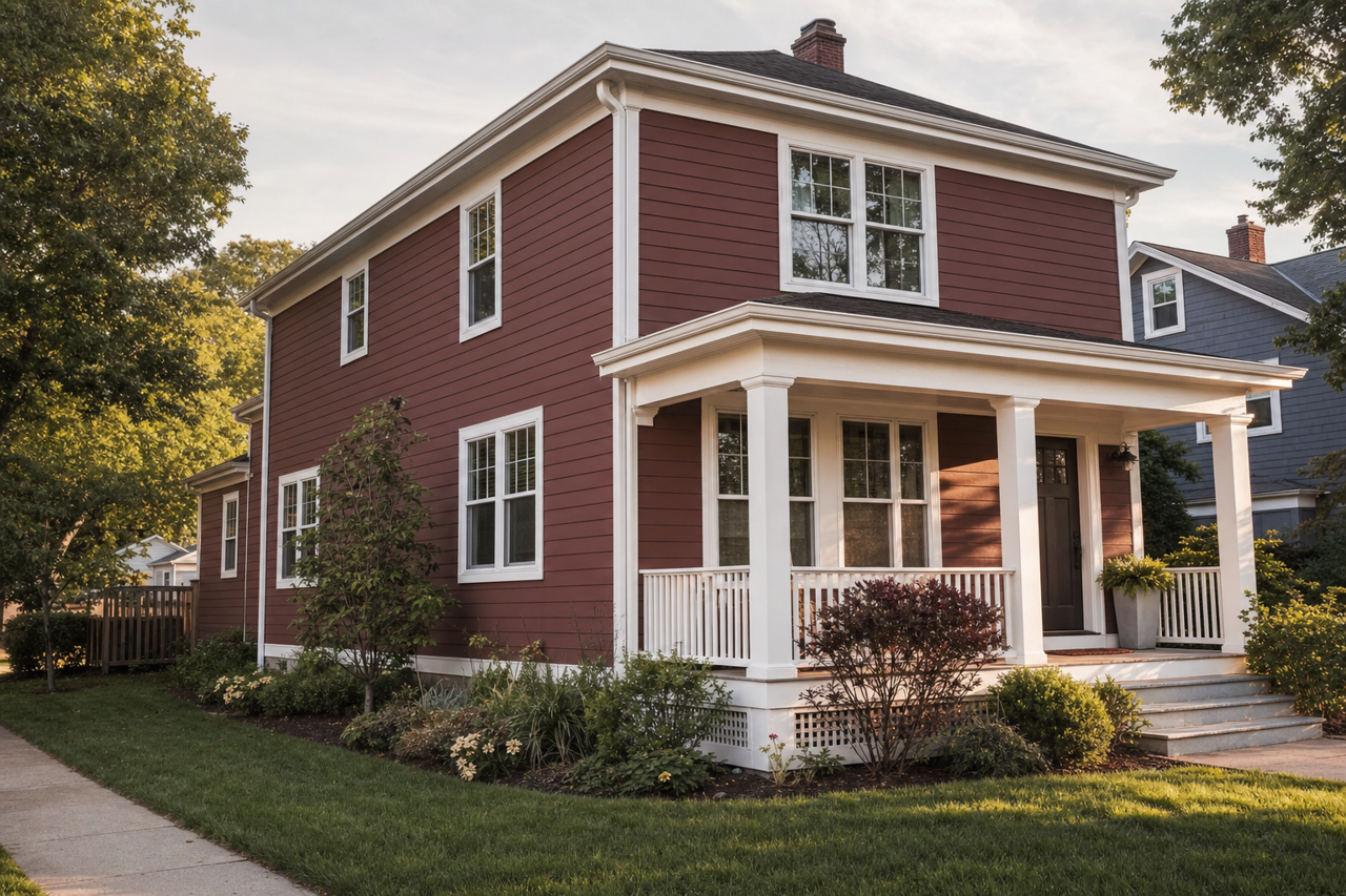 Double Chocolate by Valspar on exterior