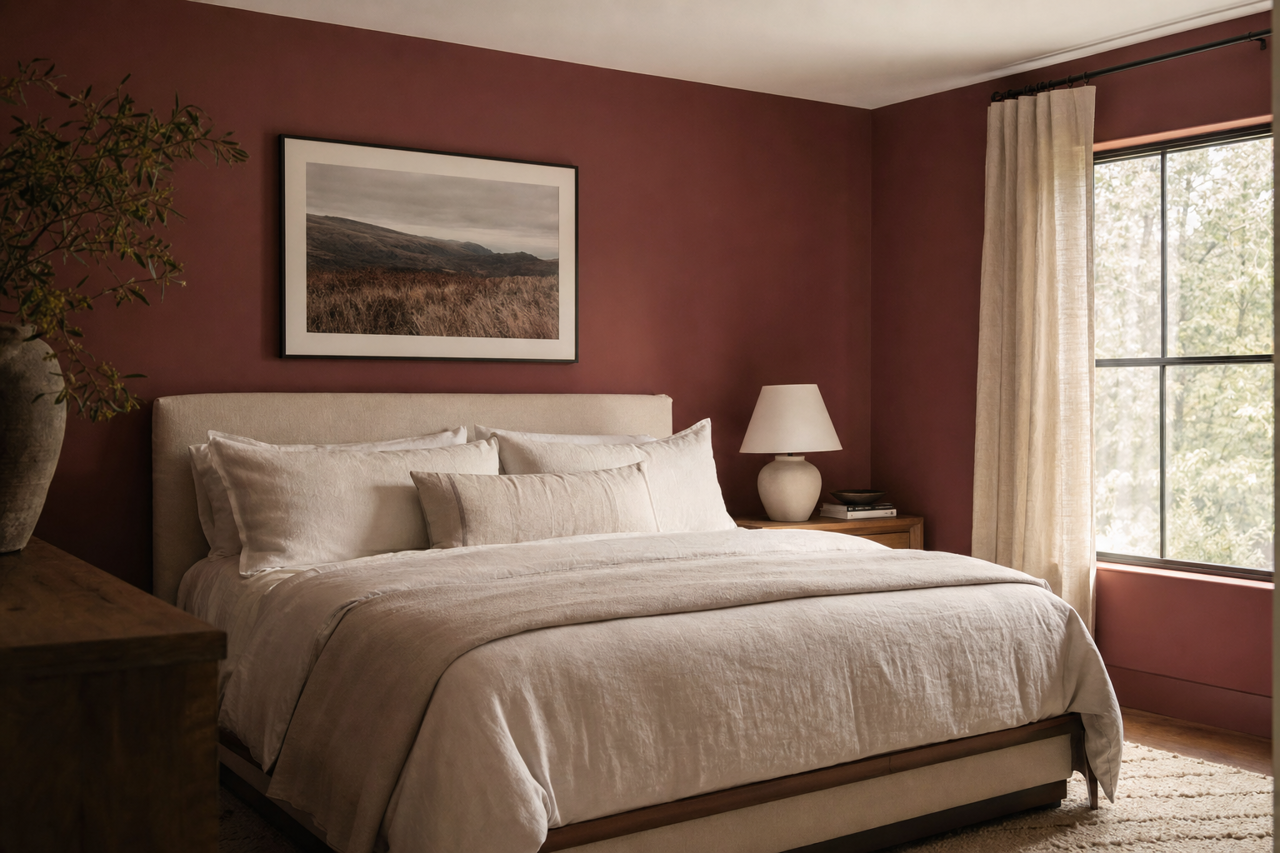 Double Chocolate by Valspar on interiors