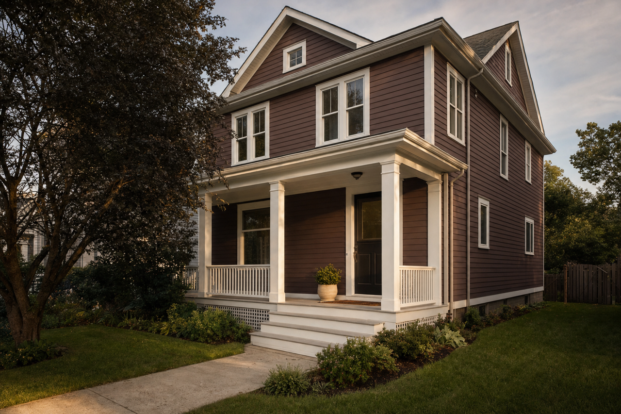 Soul Chocolate by Valspar on exterior