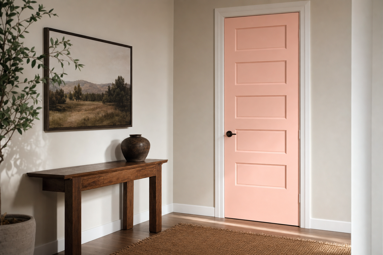 Creamy by Benjamin Moore on interior-doors