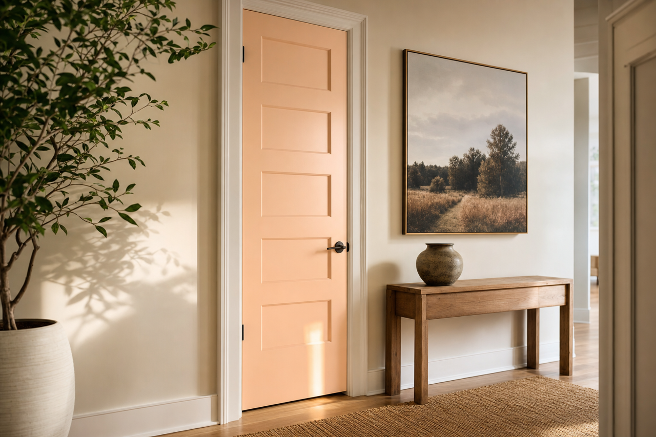 Soft by Benjamin Moore on interior-doors