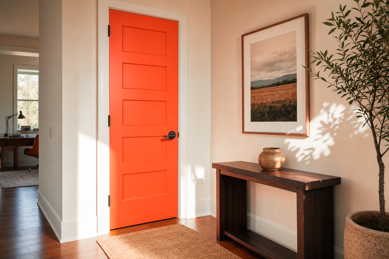 Jeweled by Benjamin Moore on interior-doors