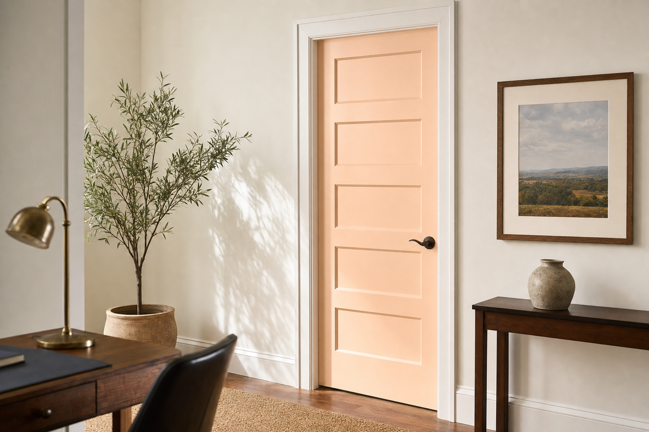 Bridal by Benjamin Moore on interior-doors