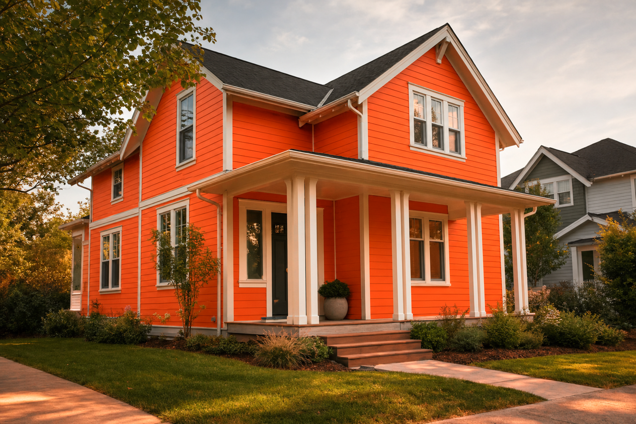 Festive by Benjamin Moore on exterior