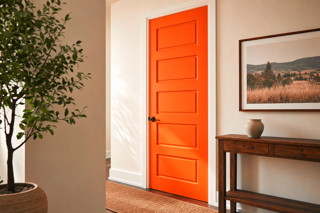 Rumba by Benjamin Moore on interior-doors
