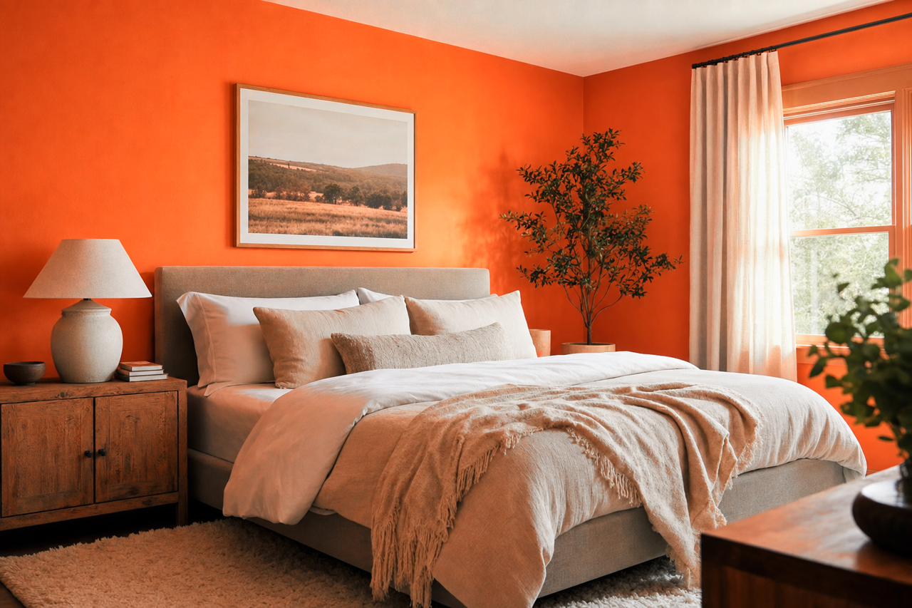 Rumba by Benjamin Moore on interiors