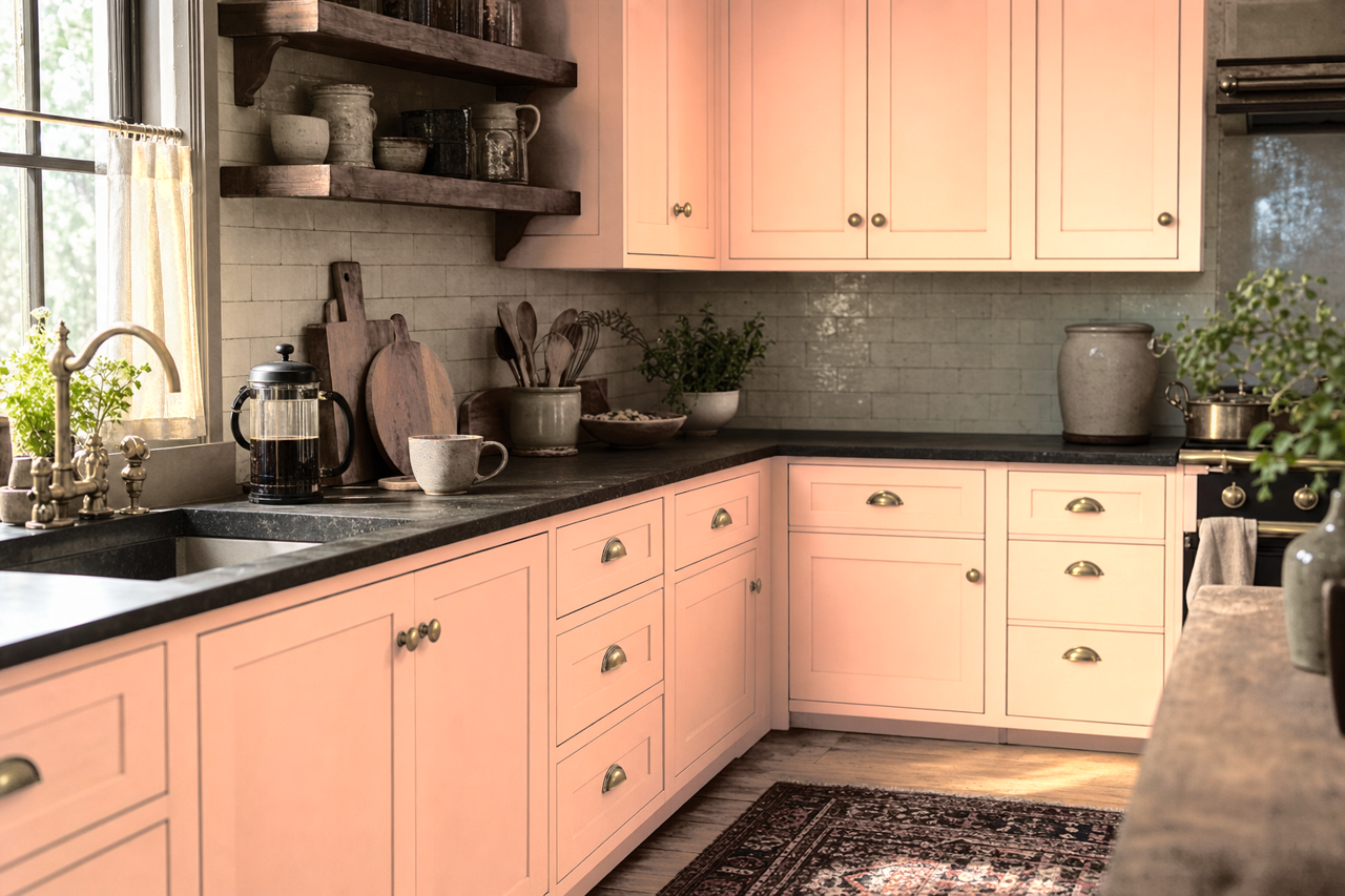Springtime by Benjamin Moore on cabinets