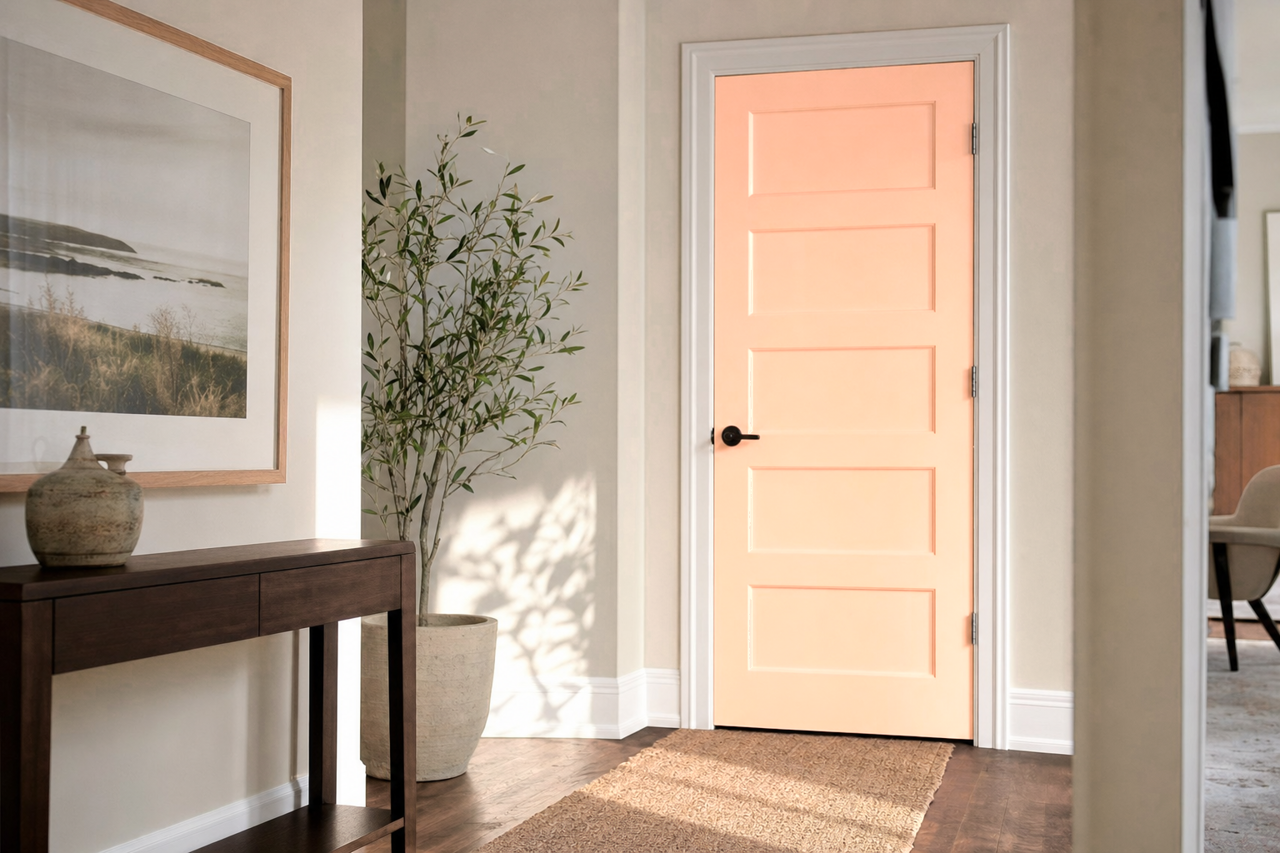Springtime by Benjamin Moore on interior-doors
