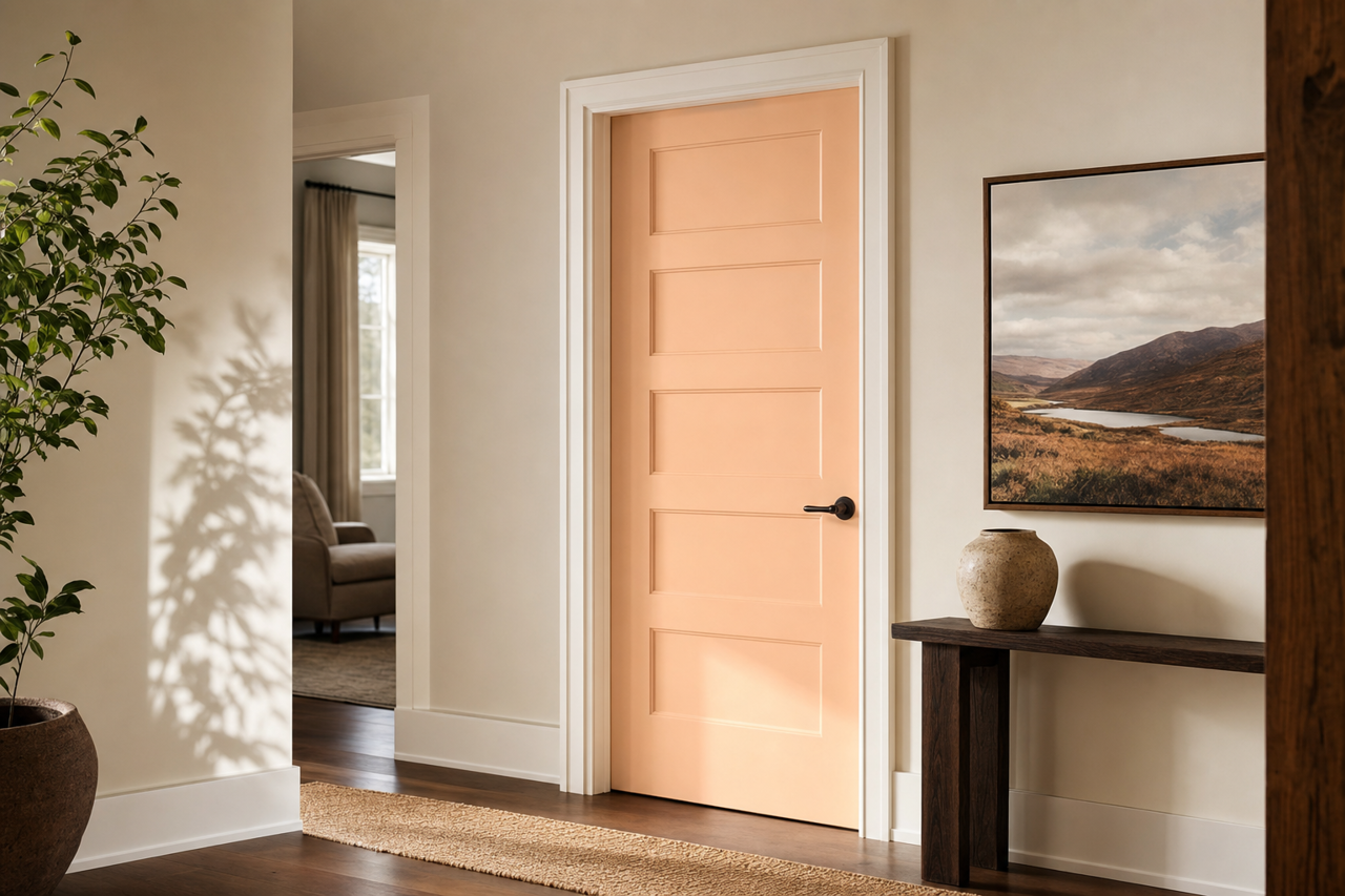Whispering by Benjamin Moore on interior-doors