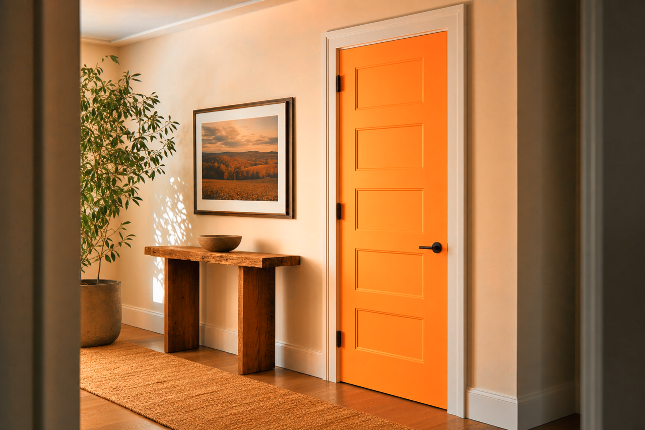Calypso by Benjamin Moore on interior-doors