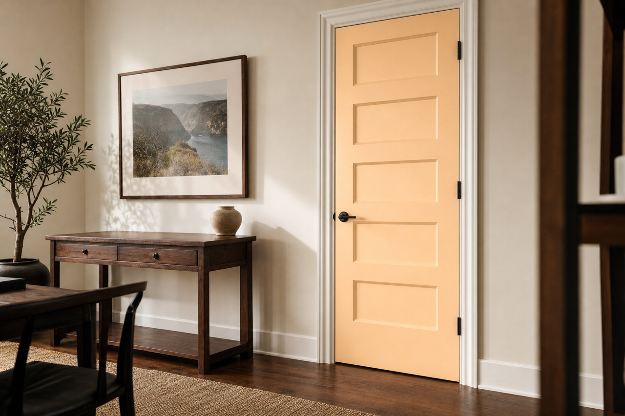 Cancun by Benjamin Moore on interior-doors