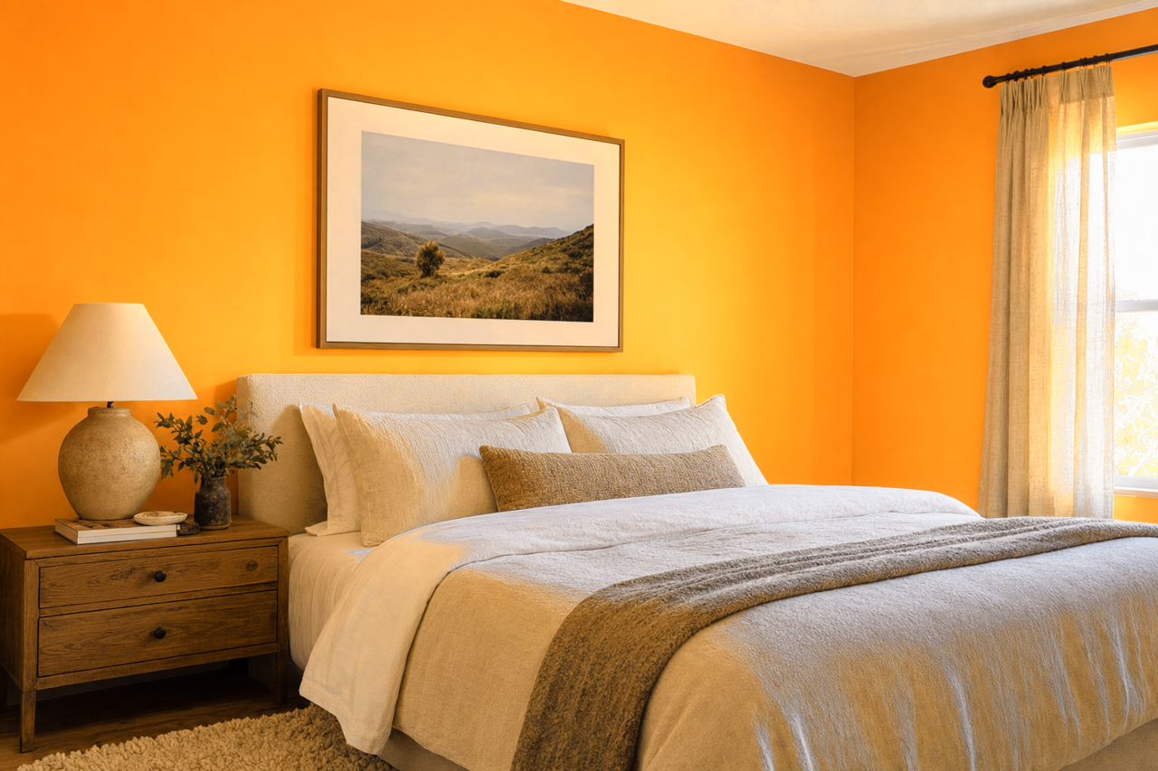 Tangelo by Benjamin Moore on interiors