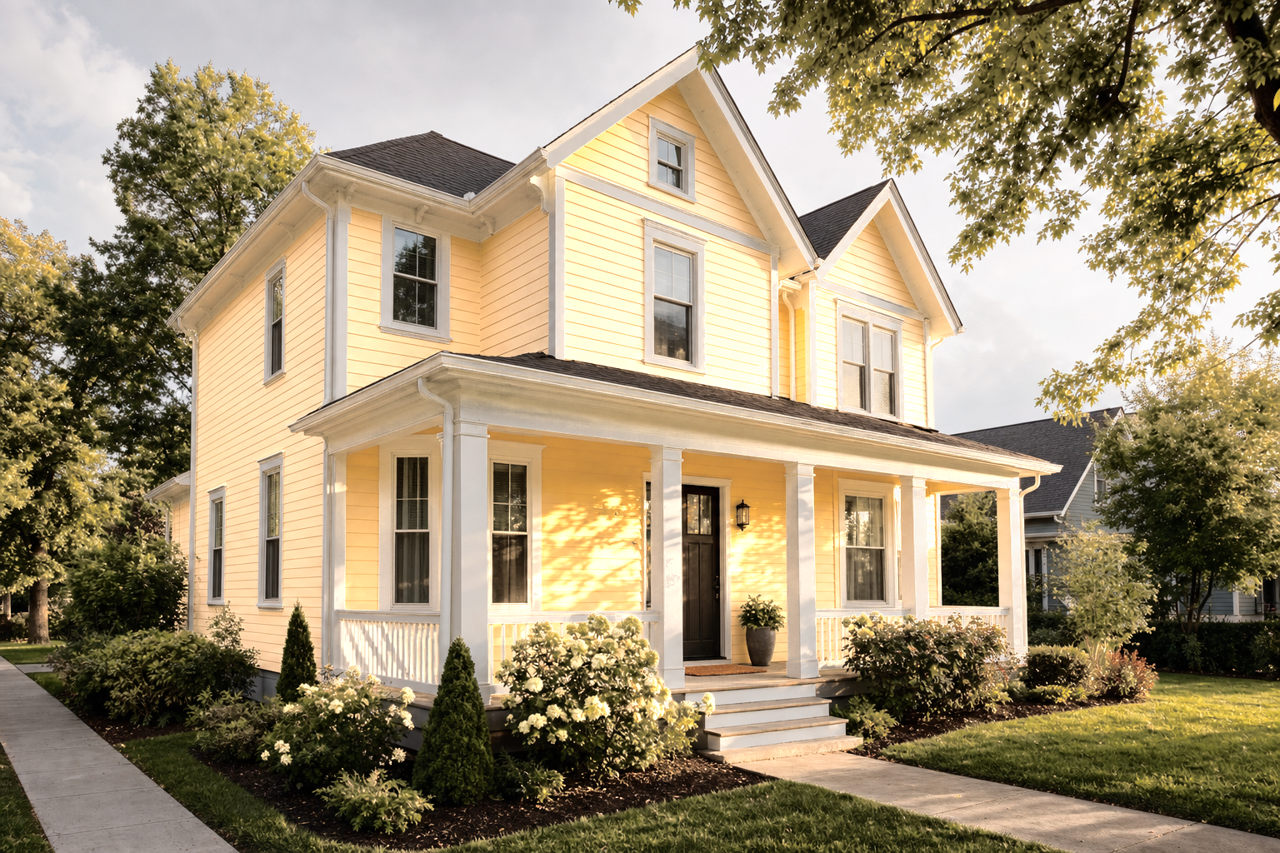 Yellow by Benjamin Moore on exterior