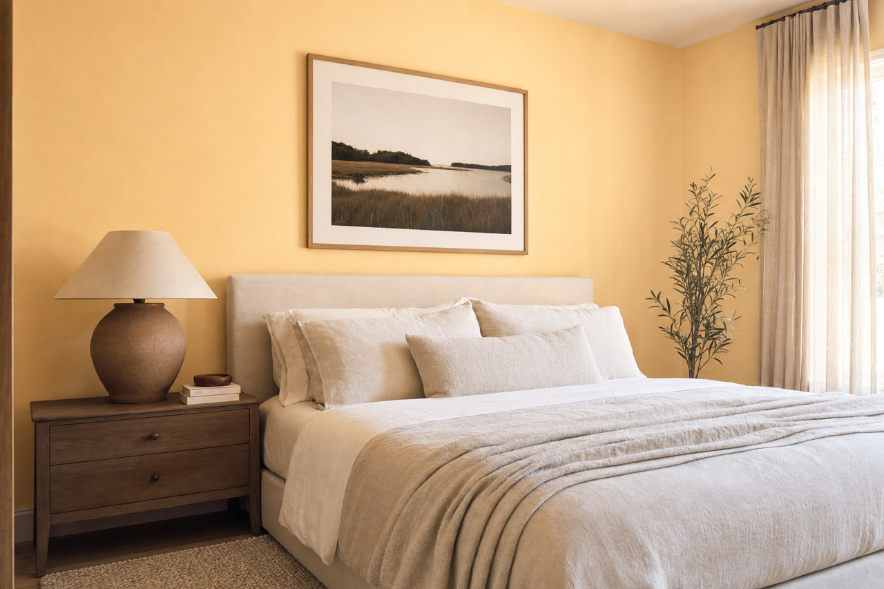 Pale by Benjamin Moore on interiors