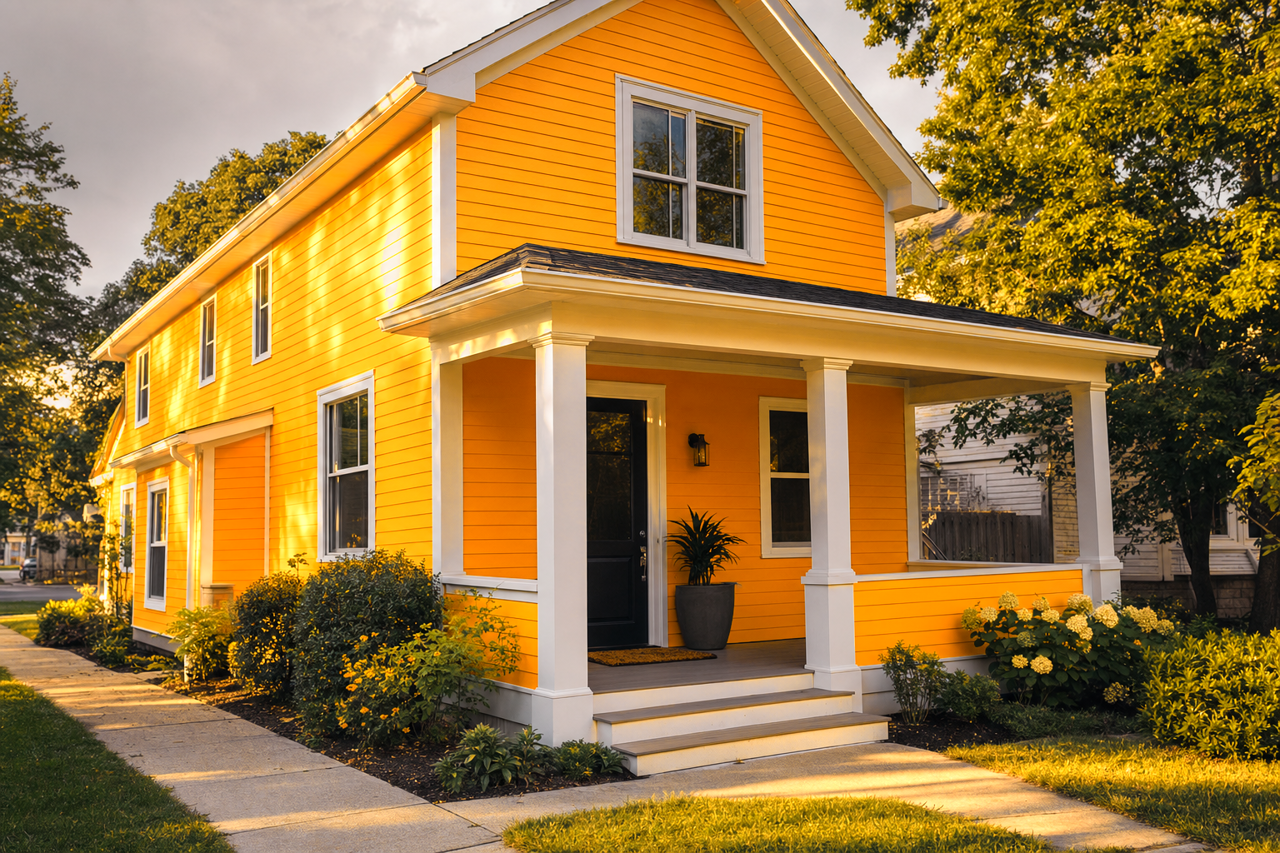 Mandarin by Benjamin Moore on exterior