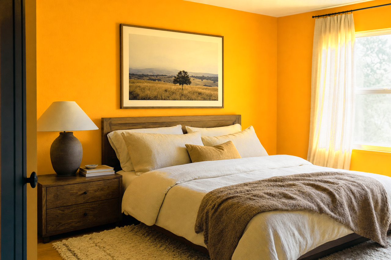 Citrus by Benjamin Moore on interiors