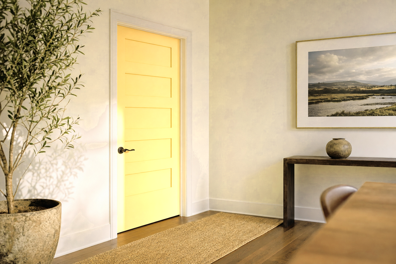 Morning by Benjamin Moore on interior-doors