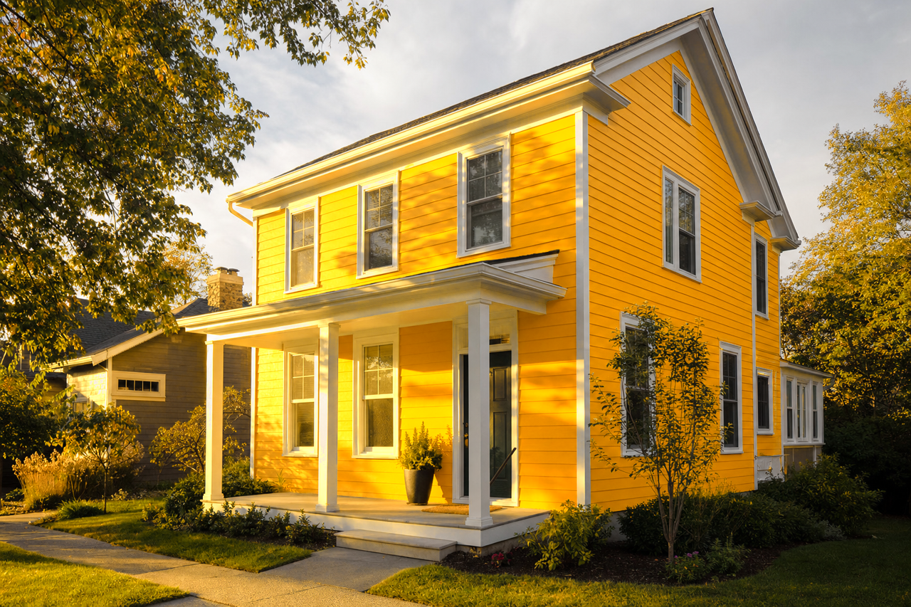 Mardi by Benjamin Moore on exterior