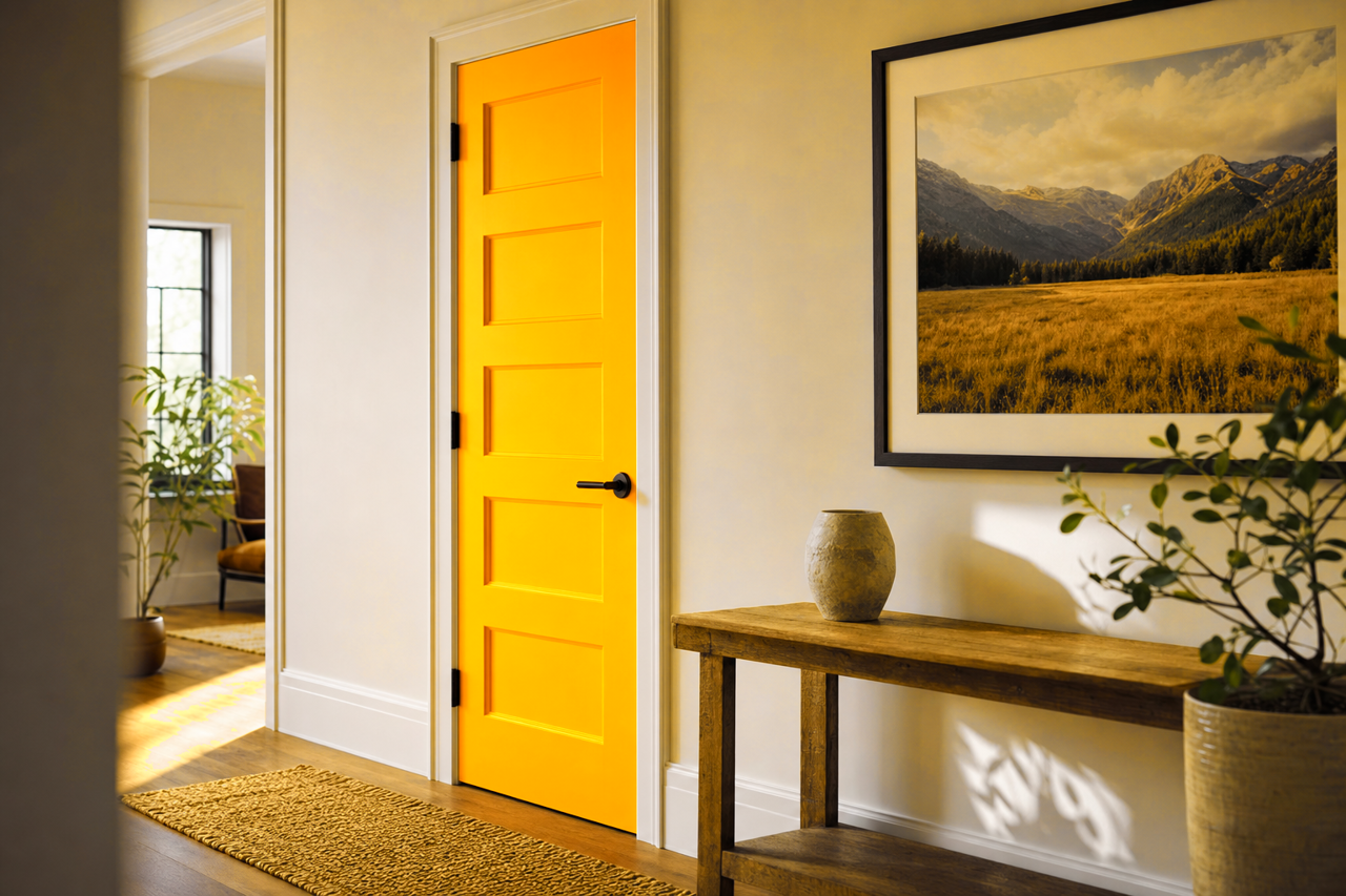 Mardi by Benjamin Moore on interior-doors