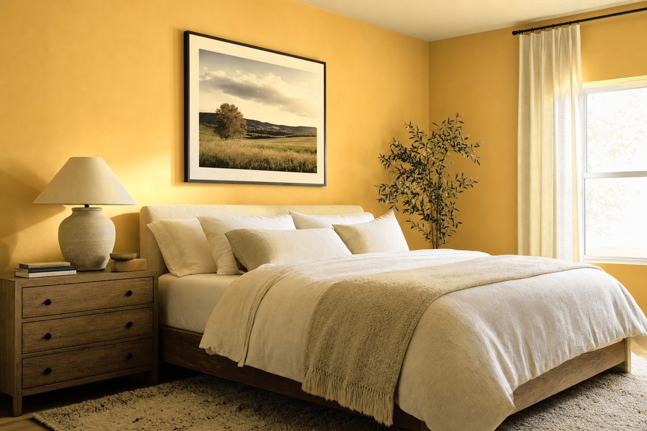 Yellowstone by Benjamin Moore on interiors