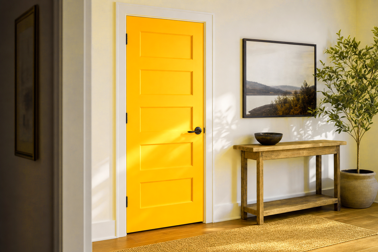 Sparkling by Benjamin Moore on interior-doors