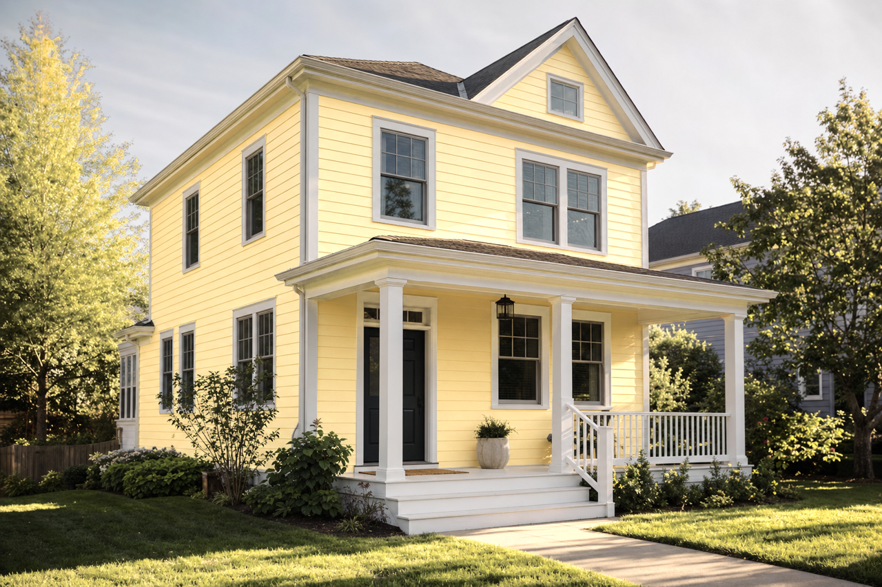 Mellow by Benjamin Moore on exterior