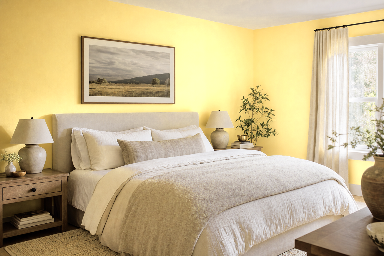 Mellow by Benjamin Moore on interiors