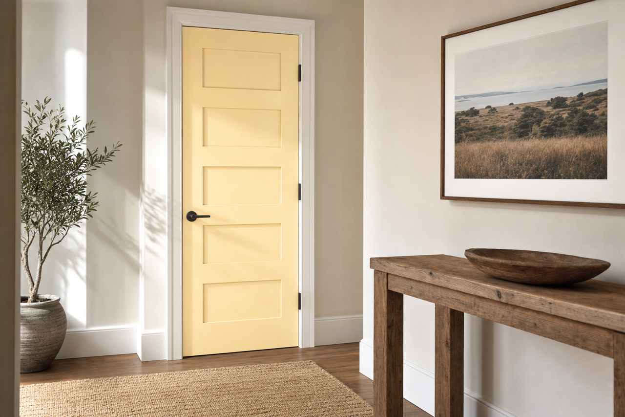 Moonlight by Benjamin Moore on interior-doors