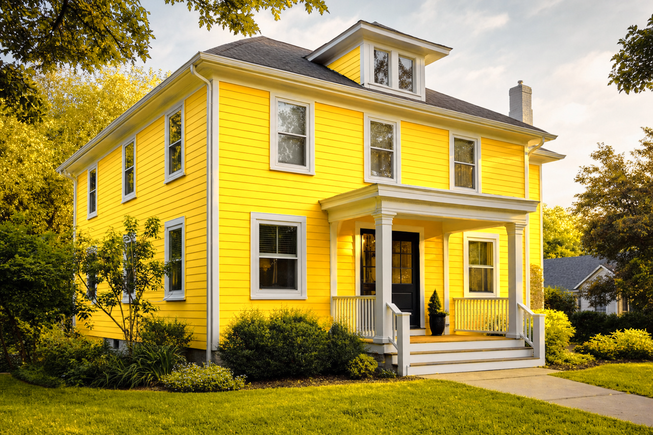 Sunshine by Benjamin Moore on exterior
