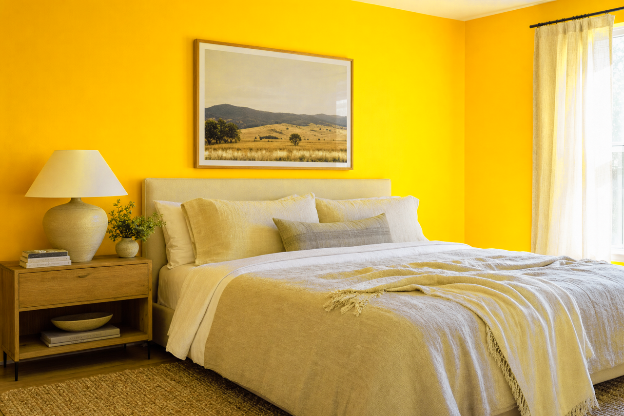 Sunshine by Benjamin Moore on interiors