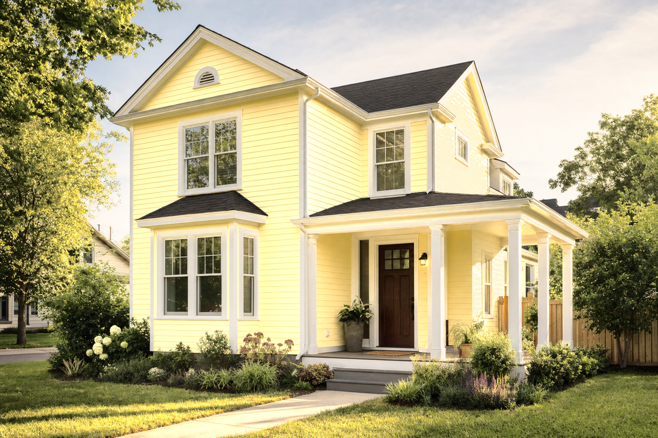Yellow by Benjamin Moore on exterior