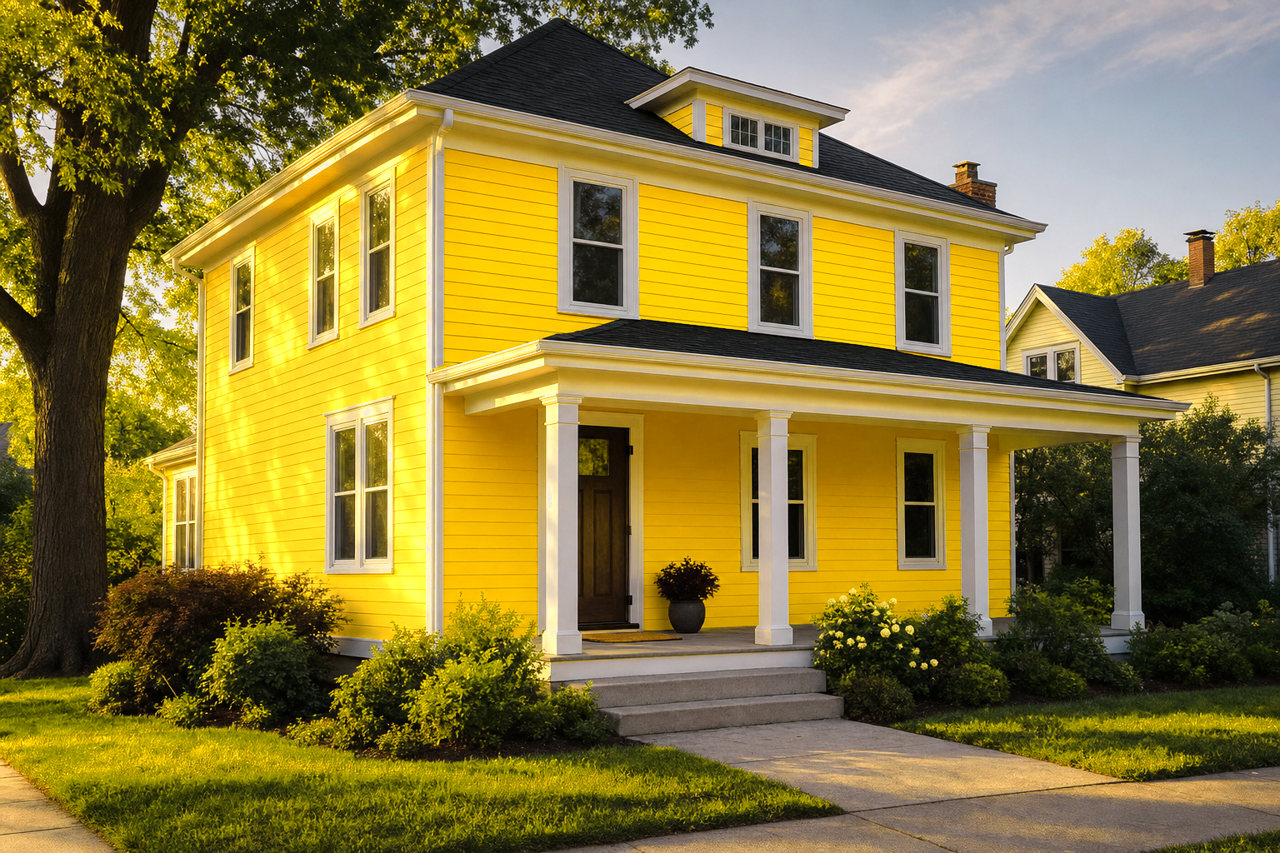 Bright by Benjamin Moore on exterior